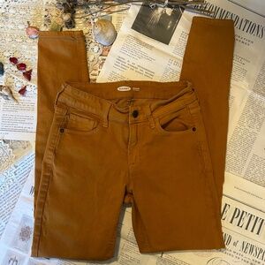 Old Navy Rockstar Super Skinny jeans cumin/mustard color